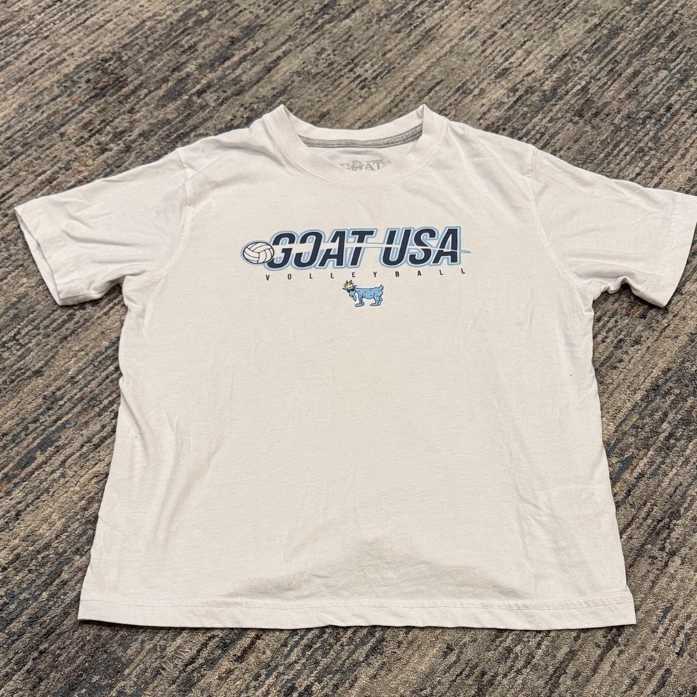 GOAT USA Kids Short Sleeve Cream Tee